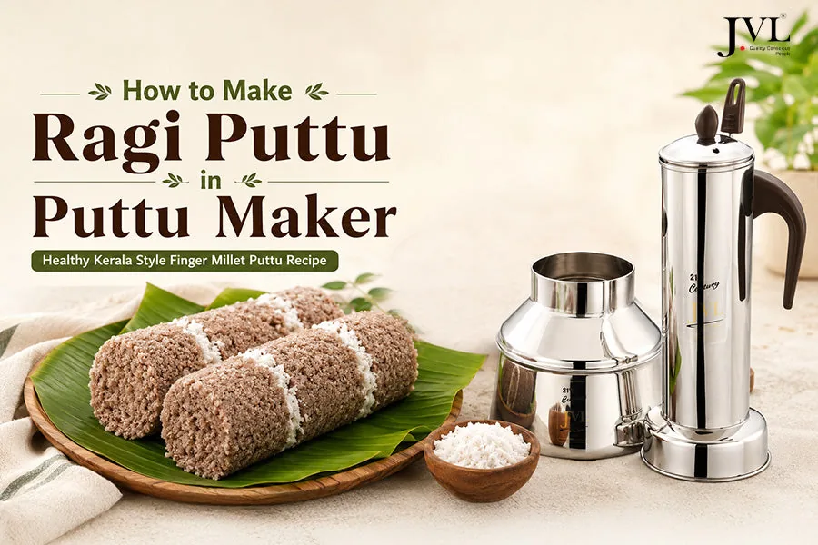 How to Make Ragi Puttu in Puttu Maker – Healthy Kerala Style Finger Millet Puttu Recipe