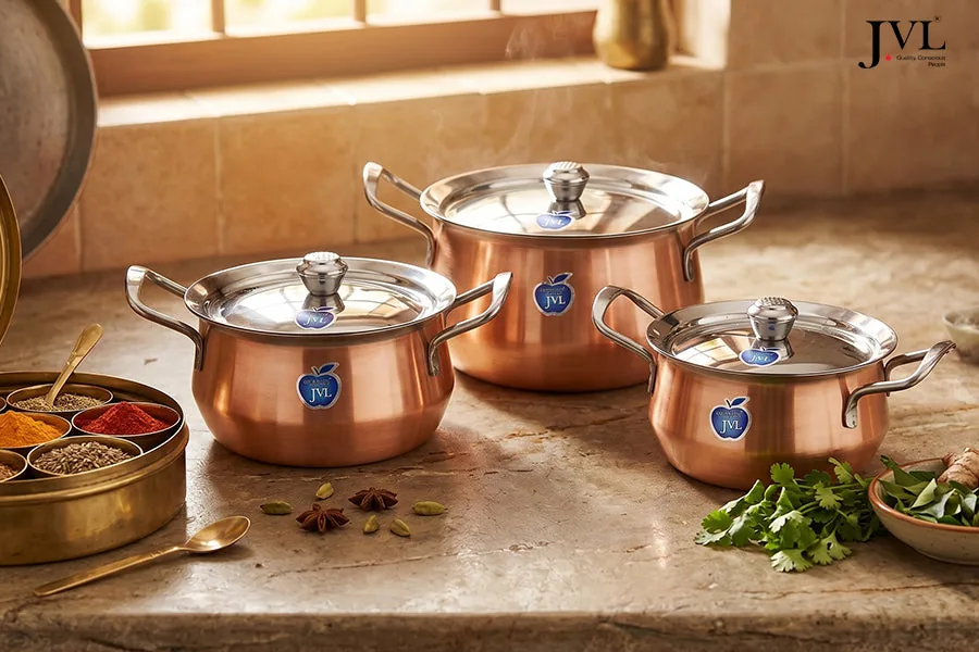 Stainless Steel Pot Set of 3 – Why the JVL Classic Pot Set Belongs in Every Indian Kitchen