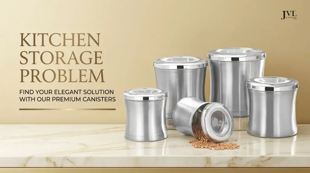 Organised Entire Kitchen with Steel Containers