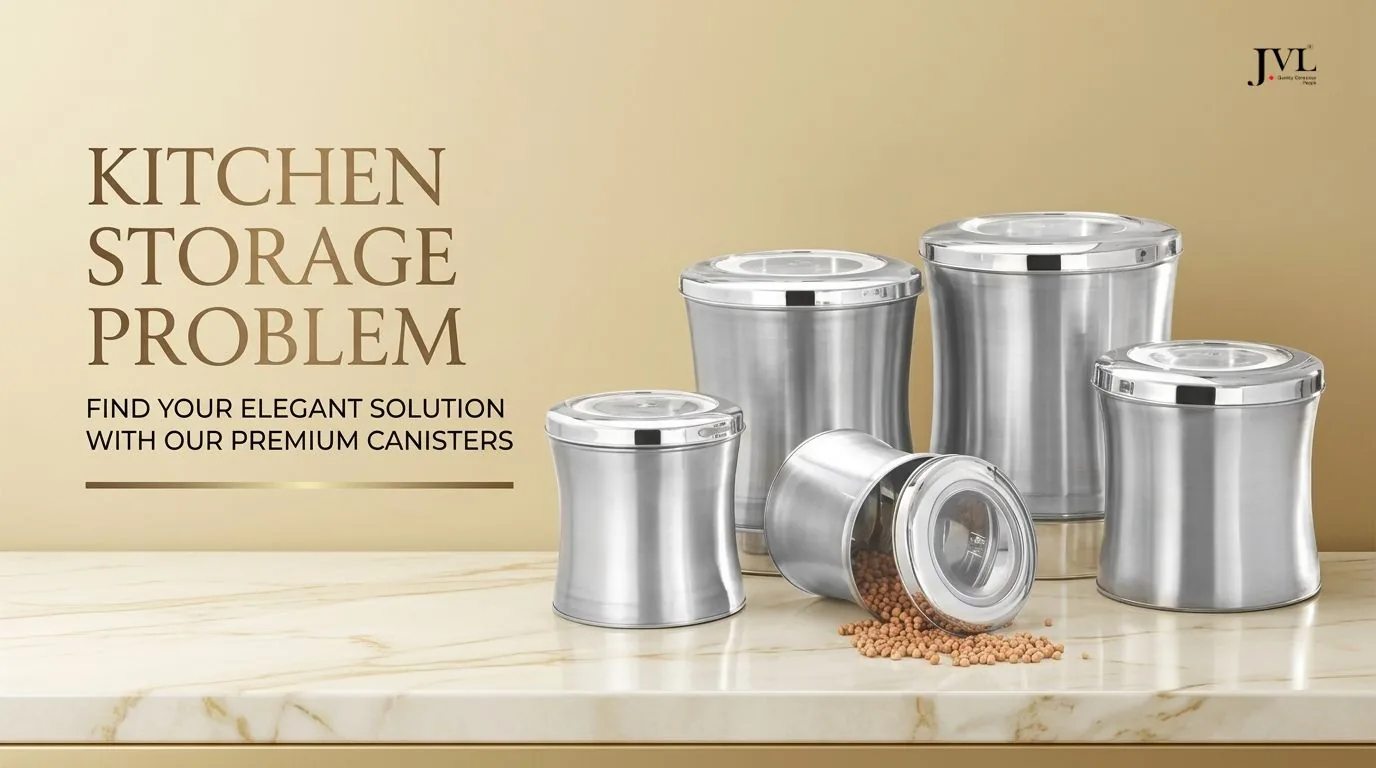 Organised Entire Kitchen with Steel Containers