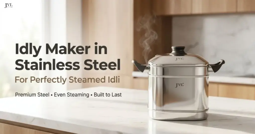 Idly Maker in Stainless Steel for Perfectly Steamed Idli